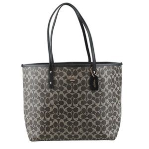COACH SIGNATURE CANVAS CITY TOTE